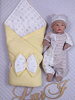 Набор "Стильный Капитошка" 1 - 3 предмета (желтый/звездочки, интерлок)