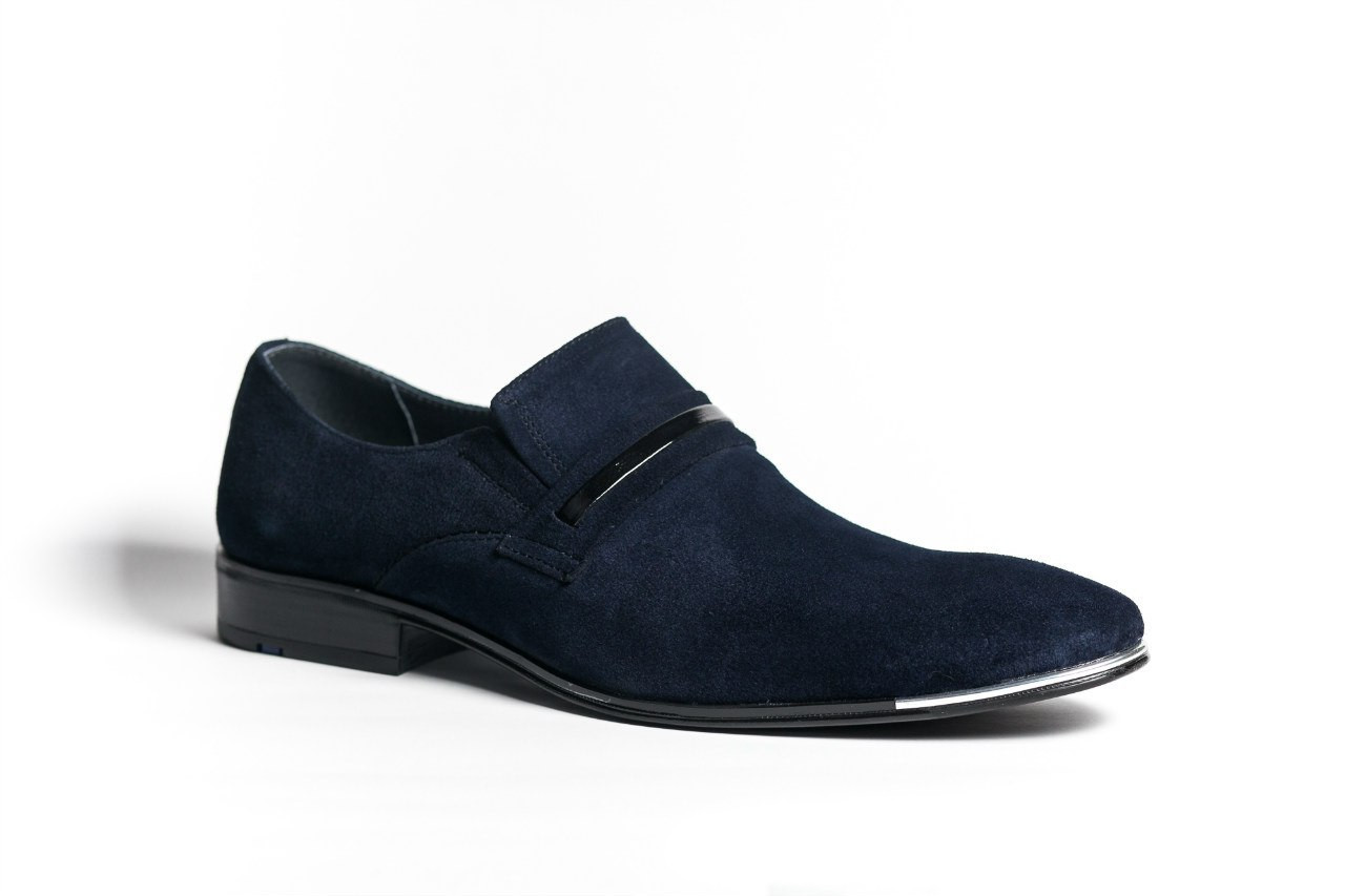 Сині замшеві туфлі чоловічі Mano 44,5 розмір, обувь мужская