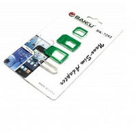 Переходник для SIM карт BAKKU BK-7292 3 в 1, micro-nano, micro-sim, nano-sim, Green, Plastic