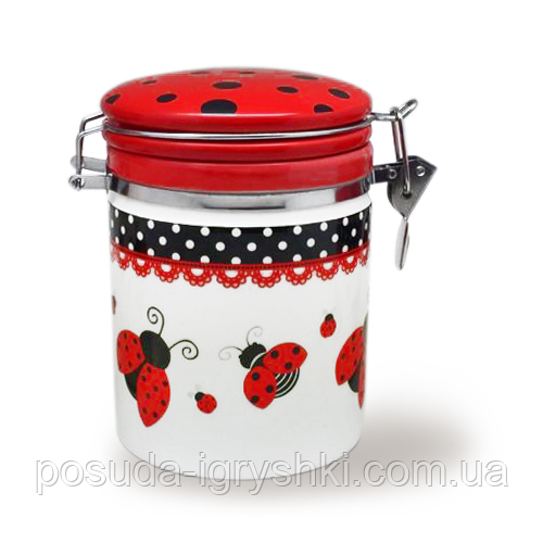 629-17 Ємність для сипучих продуктів 0,75 л 'сонечко' (d-10см, h-13)