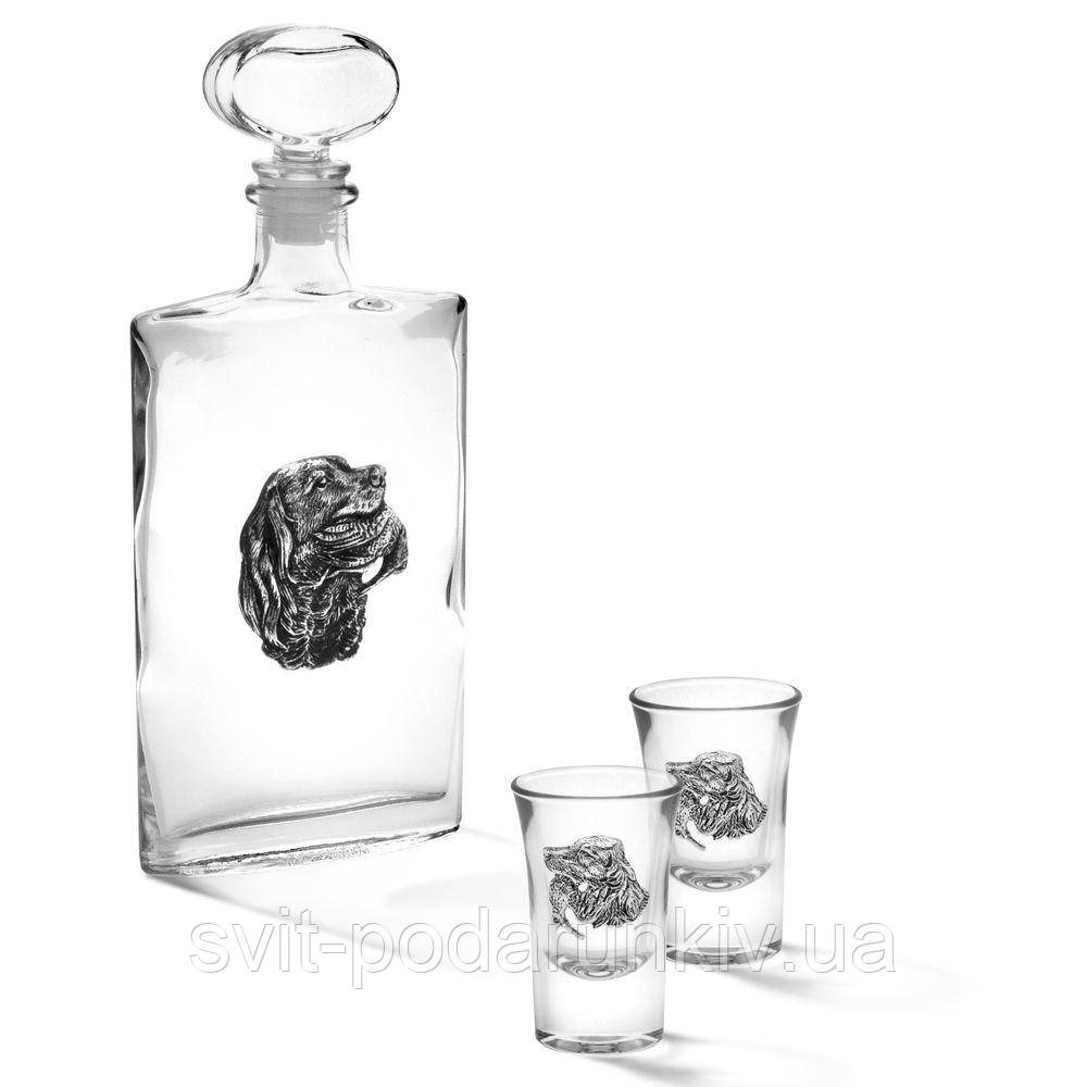 Чарки для горілки 2 шт. і шт.оф Собака Chinelli, фото 1