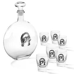 Чарки для горілки 6 шт. і штоф Підкова Chinelli