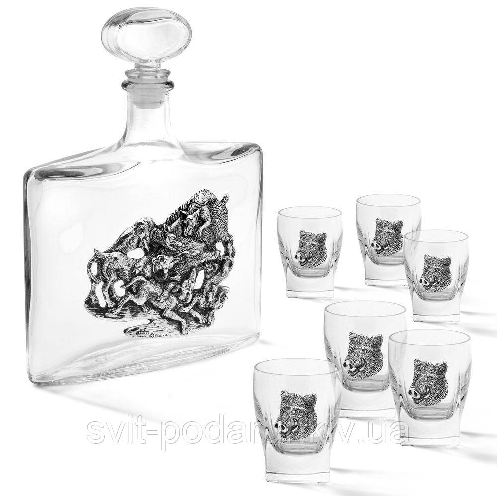 Чарки для горілки 6 шт. і шт.оф Кабан Chinelli, фото 1