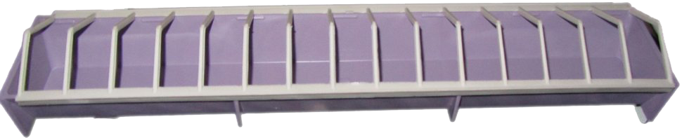 Лоткова годівниця для птиці (курей, курчат, курчат, перепелів, качок). Довжина 50 см. (З більш товстої пластмаси.), фото 1