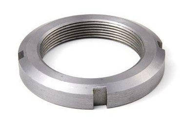 Гайка М20 (4 КМ) кругла сталева шлицевая DIN 981