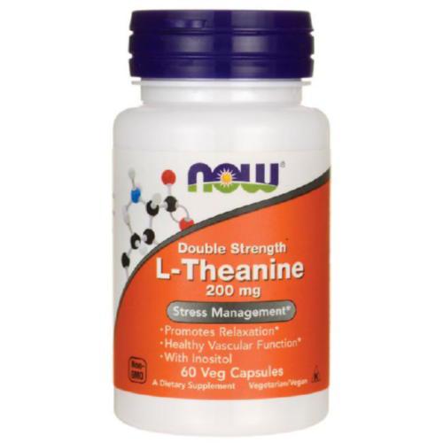 NOW_L-Theanine 200 мг - 60 веган кап / Л-Теанін