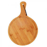 Підставка-дошка дерев'яна під піцу 24*35*0.8см
