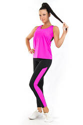 Жіночий одяг для спорту (42,44,46,48,50) (рожевий) одяг для йоги та фітнесу з бифлекса