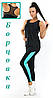 Жіночий одяг для спорту (42,44,46,48,50) (м'ята) одяг для йоги та фітнесу з бифлекса, фото 2