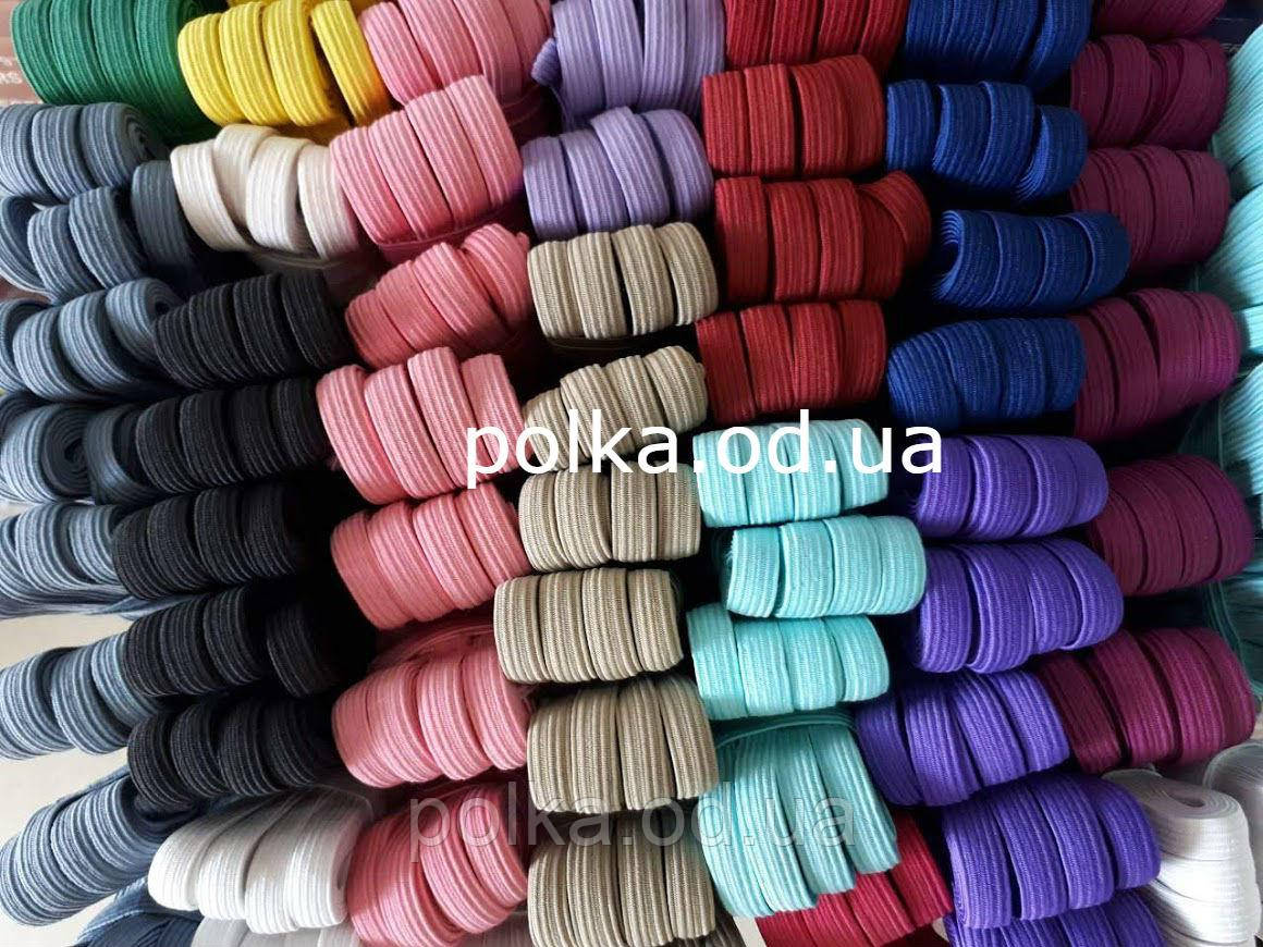 Білоруська гумка для білизни, ширина 1 см (1 уп-10 м) кольору різні