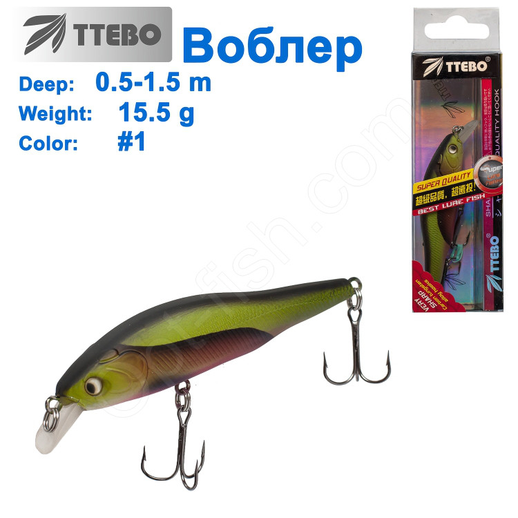 Воблер Ttebo M-CAM80 (0,5-1,5m) 5,5g #01