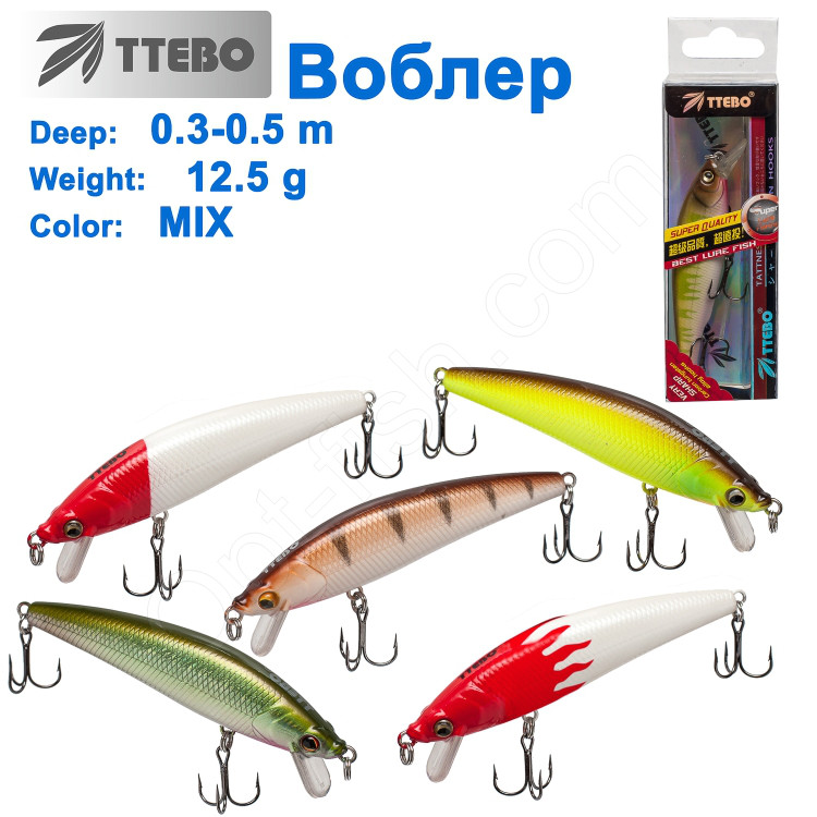 Воблер Ttebo M-CON95 (0,3-0,5m) 12,5g MIX