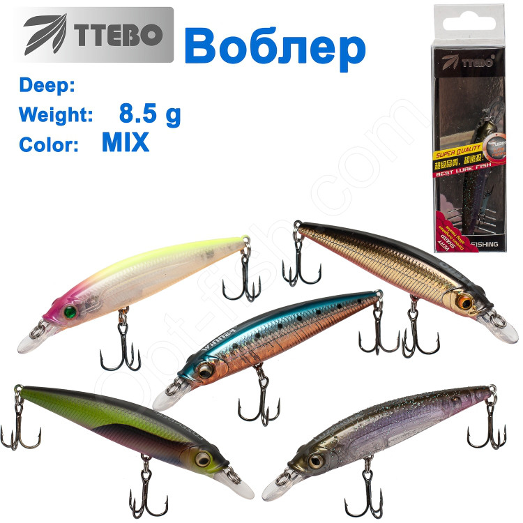 Воблер Ttebo M-KIL75S 8,5g MIX, фото 1
