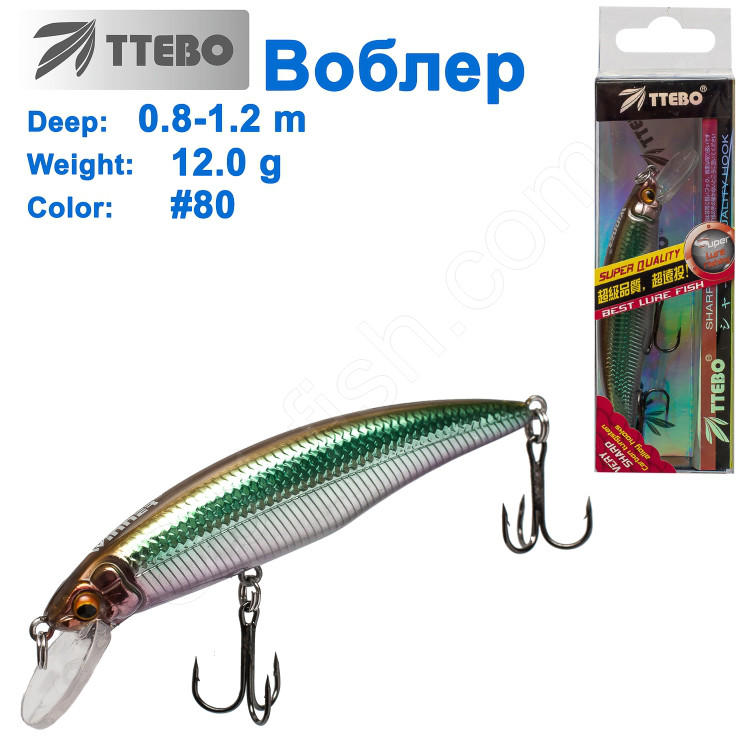 Воблер Ttebo M-RUF90 (0,8-1,2m) 12g# 80