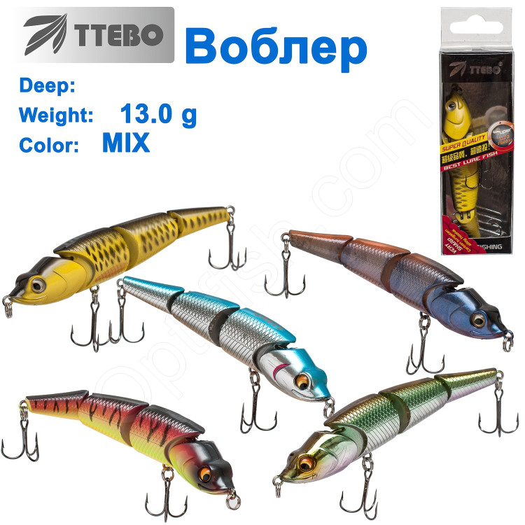 Воблер Ttebo M-WI100 13g MIX