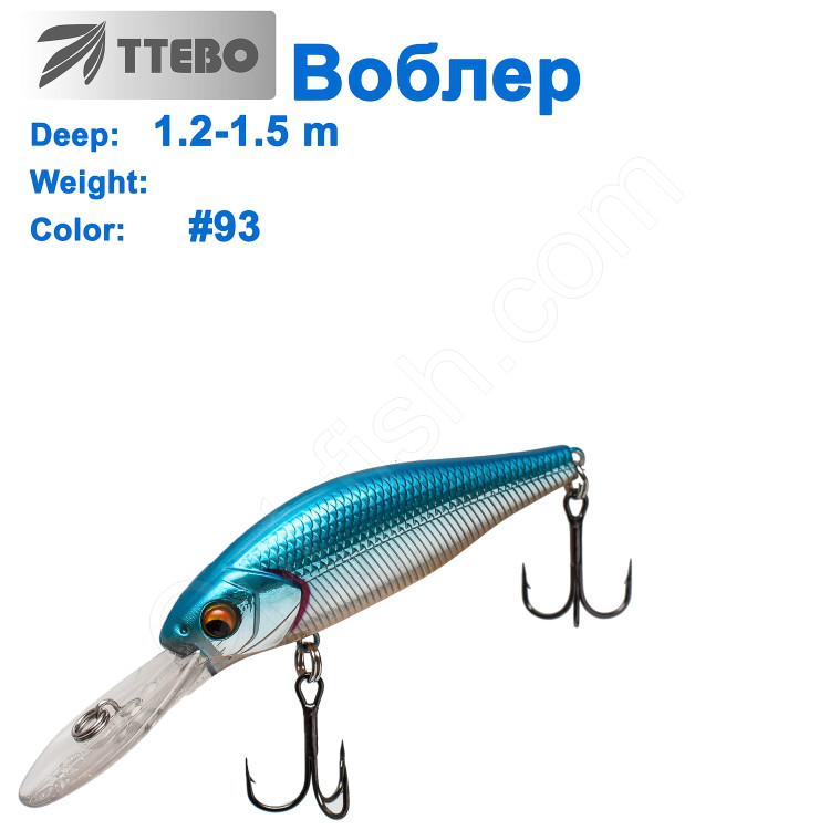 Воблер Ttebo S-GN70D (1,2-1,5m)# 93, фото 1