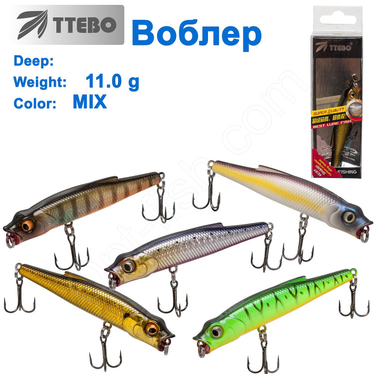 Воблер Ttebo X-TB80 11g MIX