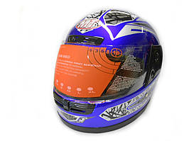 Мотошолом інтеграл MotoTech WLT-106 синій, розмір M