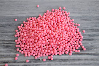 Рисові кульки для кондитерських виробів рожеві, 3 мм, 20 г