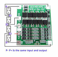 BMS 4S 30A контролер заряда с балансиром для литиевых акб. БМС