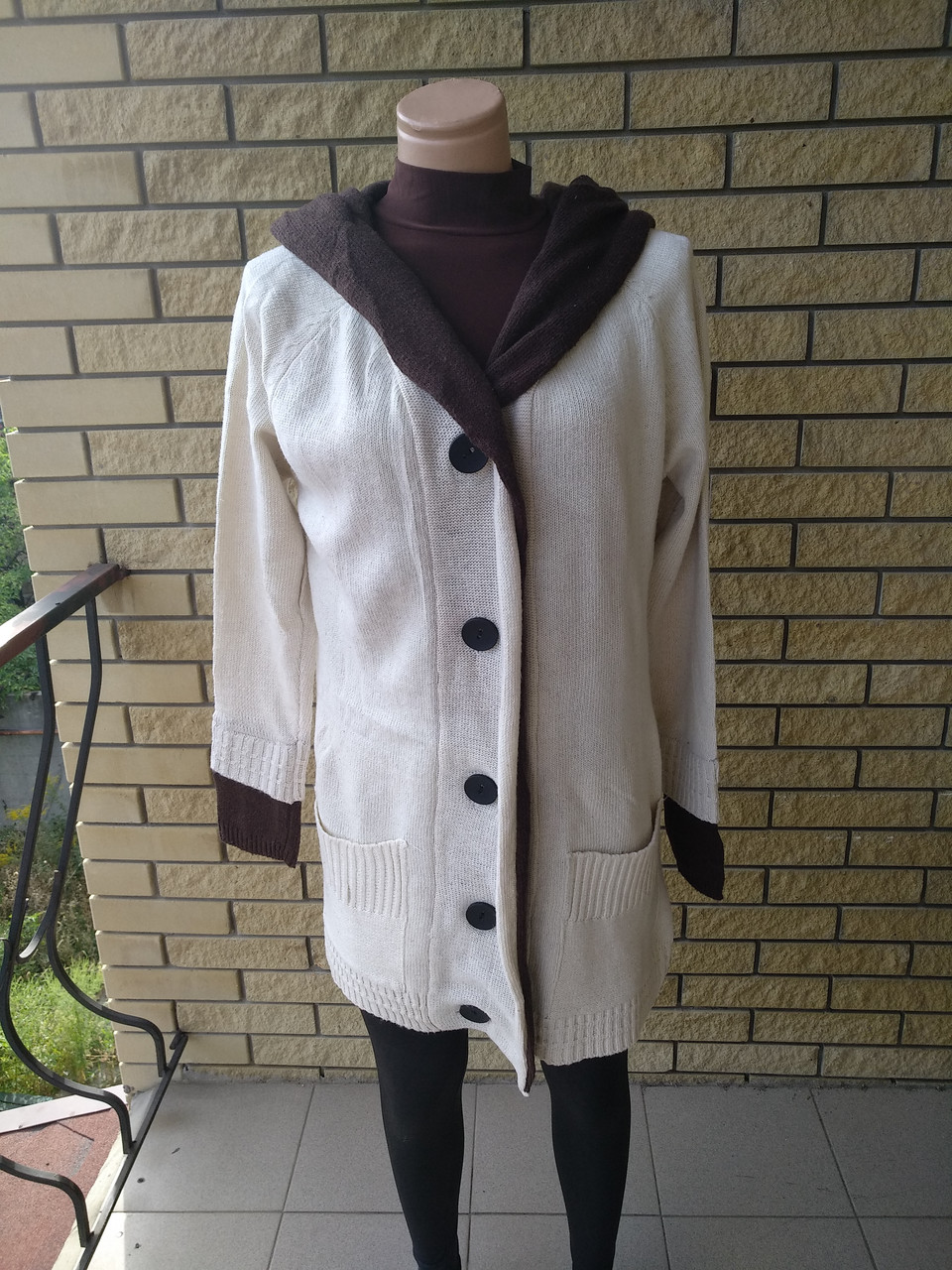 Кардиган жіночий теплий на ґудзиках DUDUBOBO