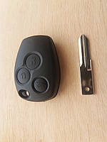 Корпус автоключа для Nissan (Ниссан) 3 кнопки, лезвие VAC102
