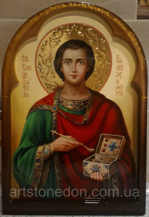 Ікона писана Св. Пантелеймон Цілитель, фото 1