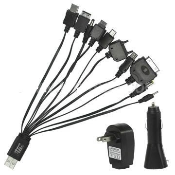 Универсальный USB кабель для зарядки 1 вход >>10 выходов. - фото 2 - id-p62751668