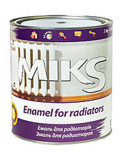 Емаль акрилова для радіаторів "Miks" біла 0,75кг.