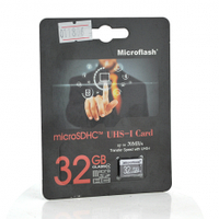 Карта пам'яті Microflash Micro SD, швидкість передачі даних 70MB/s, class10, 32G