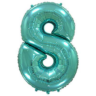 Фольгована куля  Flexmetal (Іспанія) цифра 8 Тіффані 40" (95 см)