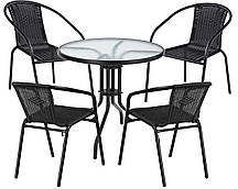 Набір садових меблів PATIO стіл + 4 стільці Польща
