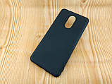 Чорний матовий чохол бампер для Xiaomi redmi 5 — термополіуретан, фото 4