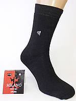 Шкарпетки чоловічі махрові MILANO socks. 240пар. Чорні. №198001М.