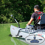 FASTen (Борика) Ex325 Подовжувач (L= 305 мм) на трубу Ø 25 мм для човнів, колір чорний, сірий, фото 4