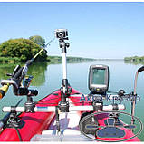 FASTen (Борика) Ex325 Подовжувач (L= 305 мм) на трубу Ø 25 мм для човнів, колір чорний, сірий, фото 5