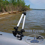 FASTen (Борика) Ex610 Подовжувач складаний 610 мм для тюнінгу човнів, колір чорний, сірий, фото 9