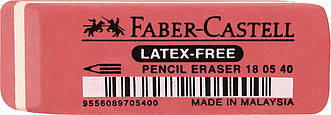 Гумка Faber-Castell Latex - free 7005-40 каучукова колір червоний, 180540