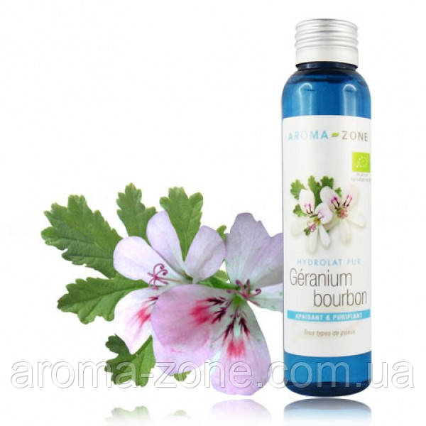 Гідролат Герань Бурбон (Pelargonium graveolens) BIO, 200 мл.