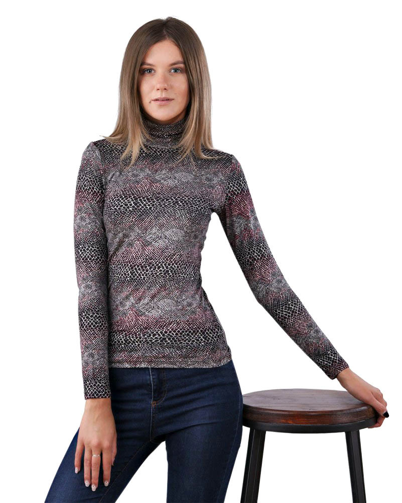 Трикотажний жіночий гольф (XS-3XL у кольорах)