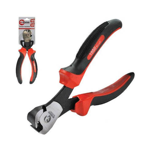 Кліщі торцеві 160мм з ізольованими рукоятками до 1000В Intertool NT-0236, фото 1