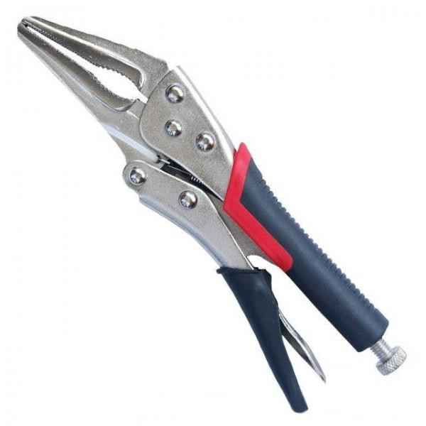 Кліщі затискні універсальні 230мм подовжені, Cr-V Intertool UT-5204