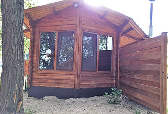 Деревянная баня нашего производства на базе "Бухта Афины" в Кременчуге 5