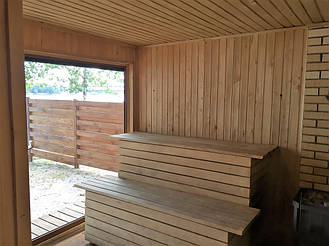Деревянная баня нашего производства на базе "Бухта Афины" в Кременчуге 9