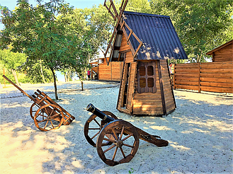 Деревянная баня нашего производства на базе "Бухта Афины" в Кременчуге 19