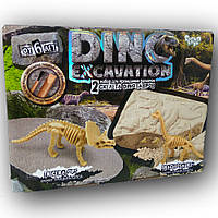 Творчество. Проведение раскопок "DINO EXCAVATION" динозавры (рус/укр) (DEX-01-04,05,06)