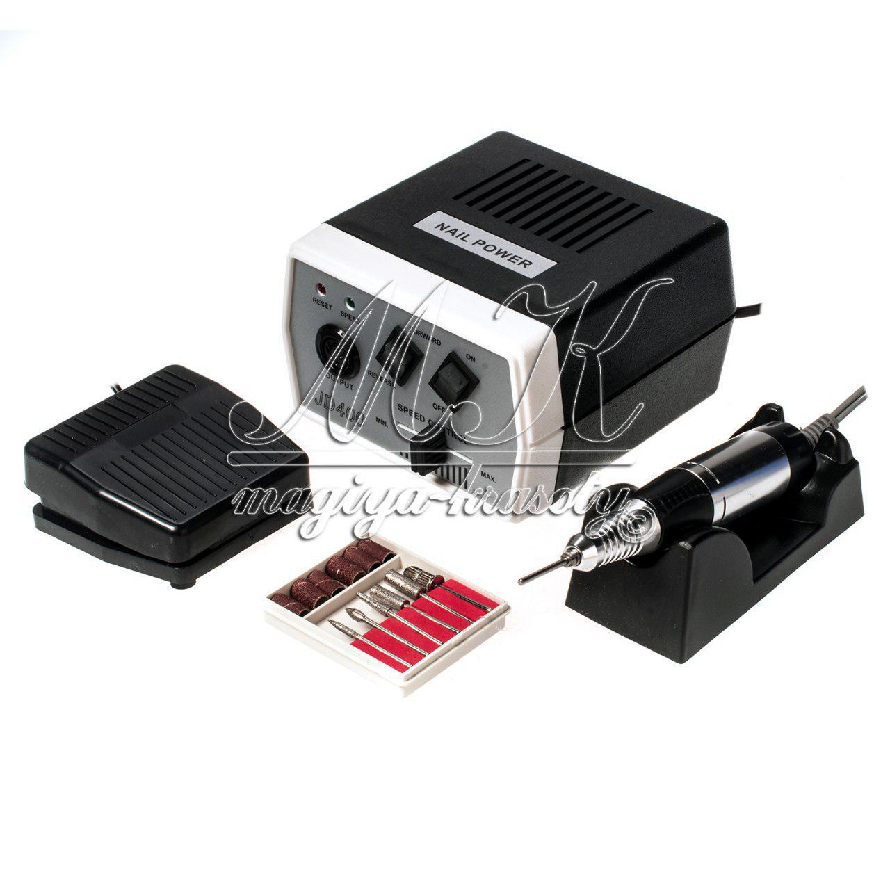 Фрезер для манікюру Nail power 30 тис. об./хв, JD-400, чорний