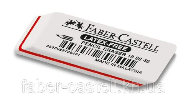 Гумка Faber-Castell Latex - free каучукова колір білий, 180840