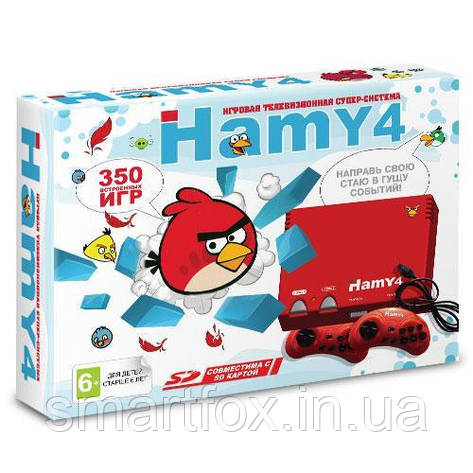Ігрова приставка SD card "Hamy 4"8+16біт Angry Birds ЧЕРВОНА (350 вбудованих ігор), фото 2