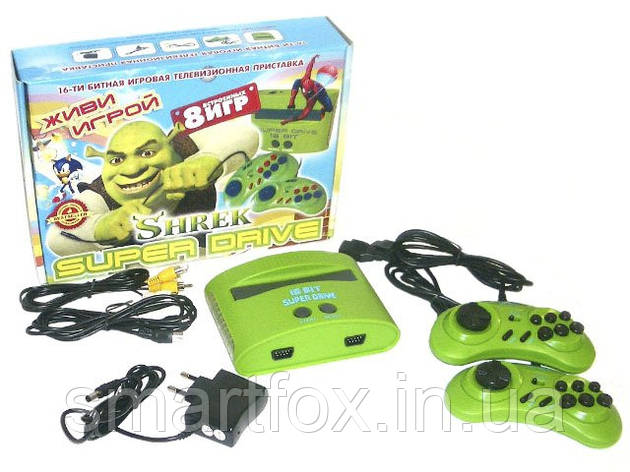 Ігрова приставка 16-bit Sega Super Drive Shrek (8 вбудованих ігор), фото 2